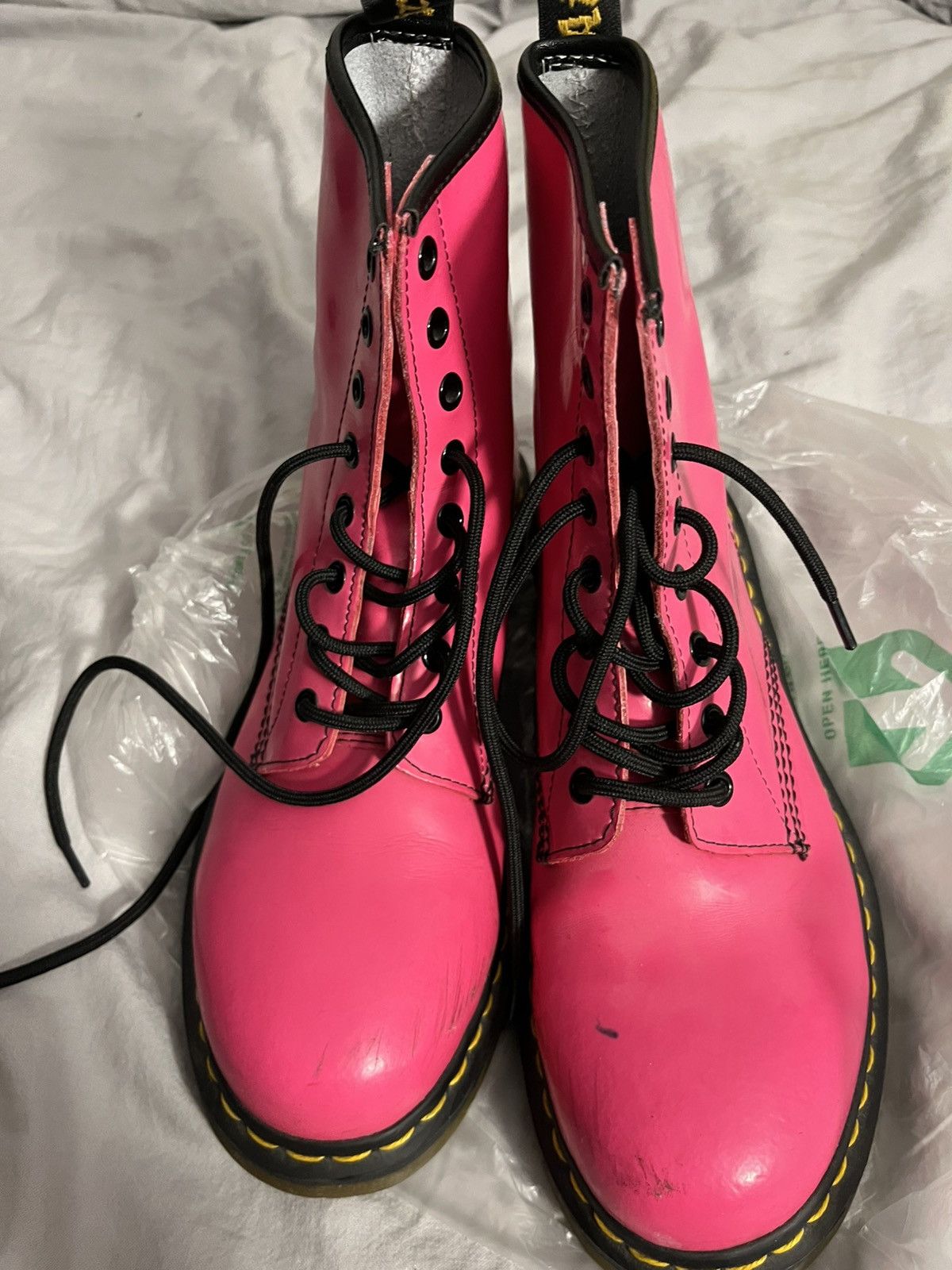 Dr. Martens Dr. Martens pink leather boots Size US 8 / IT 38 - 6 Thumbnail