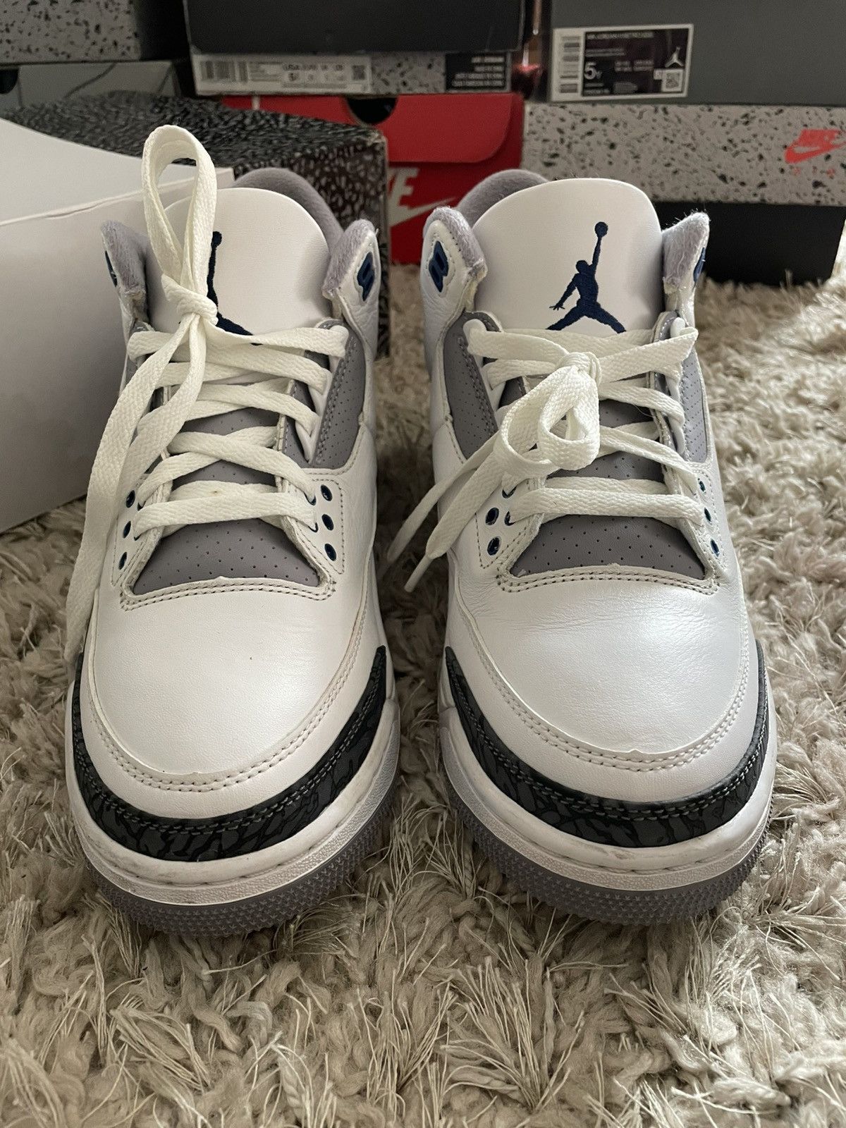 Jordan Brand Jordan 3 Midnight Navy Size US 9 / EU 42 - 4 Thumbnail