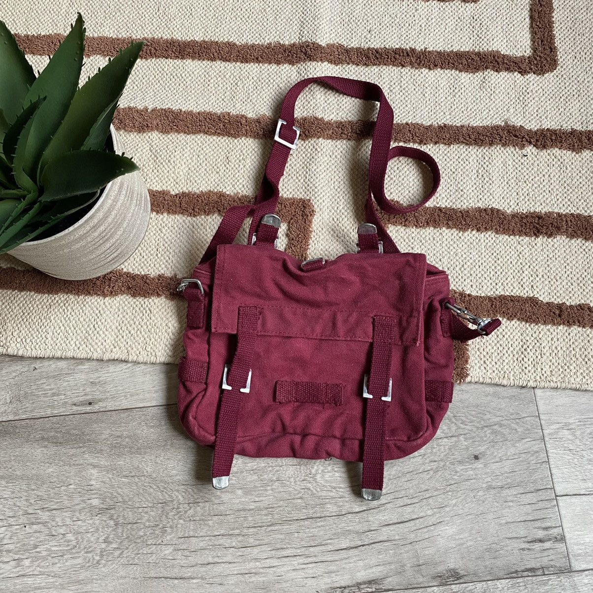 Japanese Brand VINTAGE JAPANESE STYLE ARMY HEAVY COTTON CROSSBODY BAG Size ONE SIZE - 1 Thumbnail