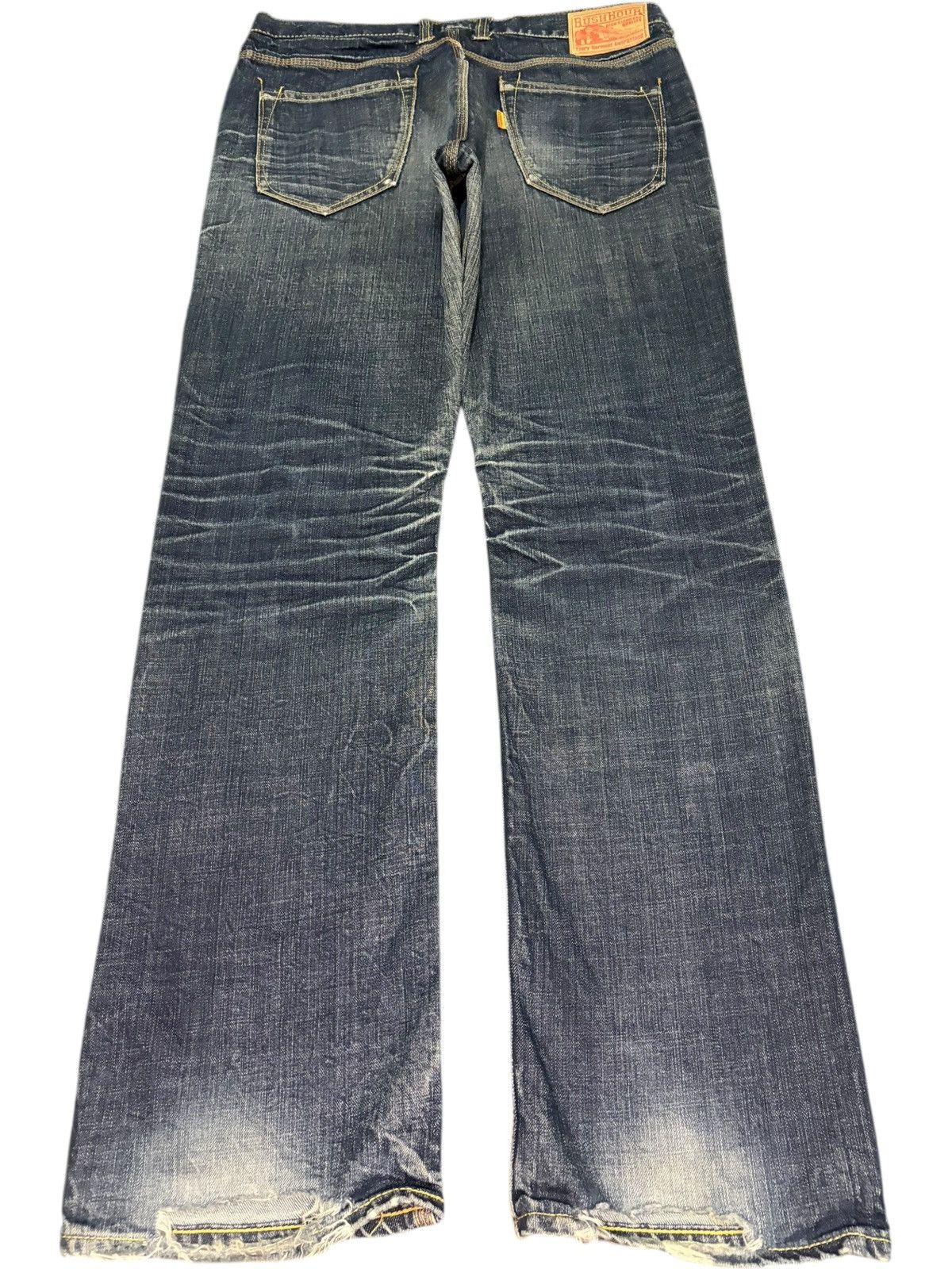 Diesel Vintage Japanese Brand Faded Wash Distress Loose Jeans Size US 33 - 2 Thumbnail