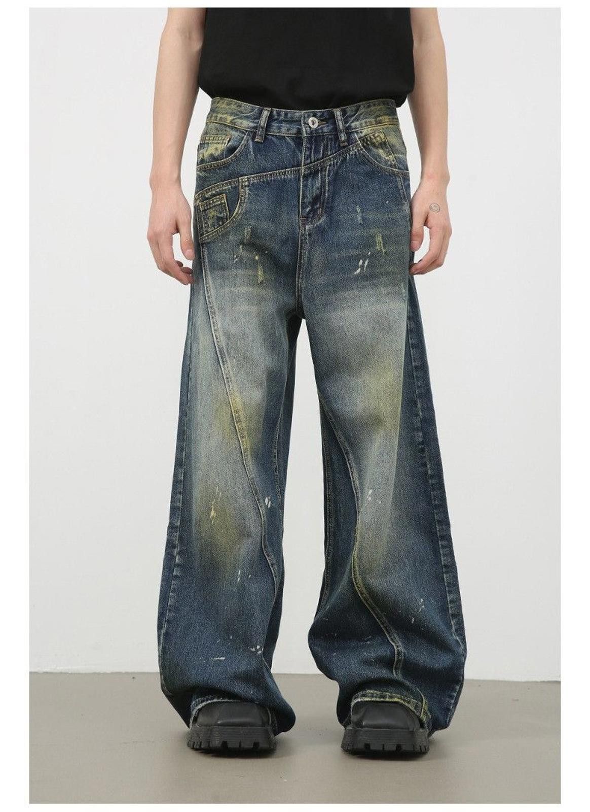 Japanese Brand Baggy Wide Leg Denim Jeans Size US 32 / EU 48 - 5 Thumbnail