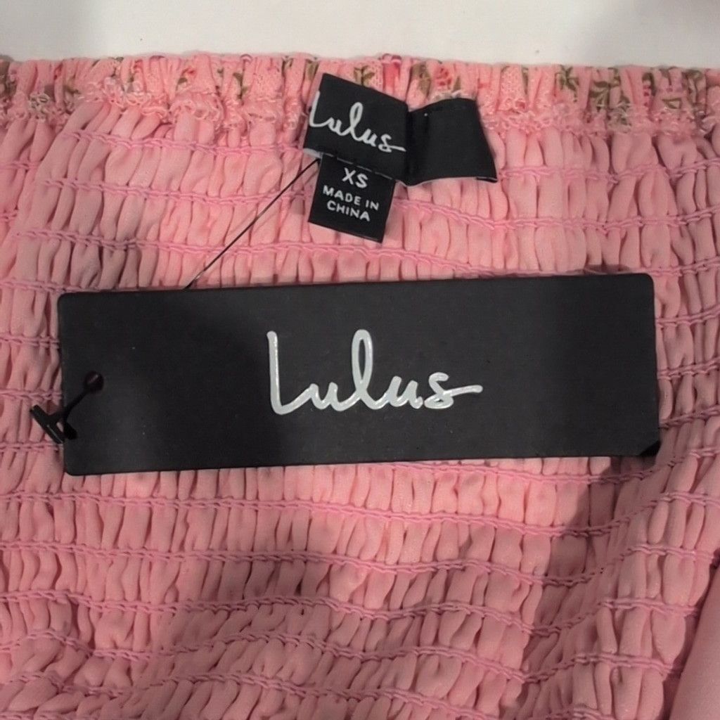 Lulus Lulu's Floral Pink Women's Top size XS Size XS / US 0-2 / IT 36-38 - 5 Thumbnail