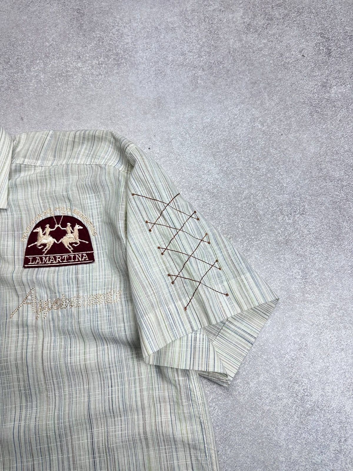La Martina Vintage La Martina White Polo Club Shirt Rare M Size US M / EU 48-50 / 2 - 10 Thumbnail
