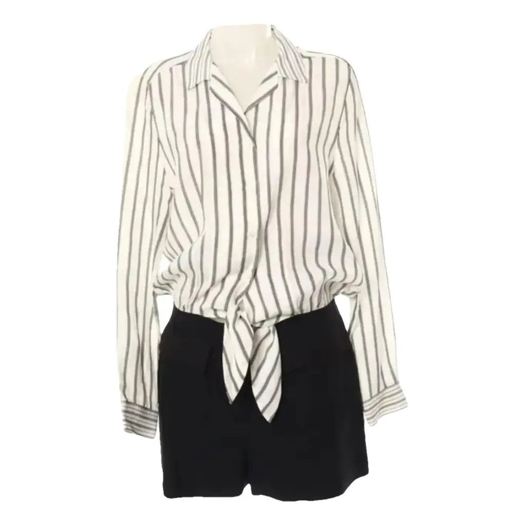 Sandro Sandro new jumpsuit FR40 cotton vviscose buttons Size 28" / US 6 / IT 42 - 3 Thumbnail