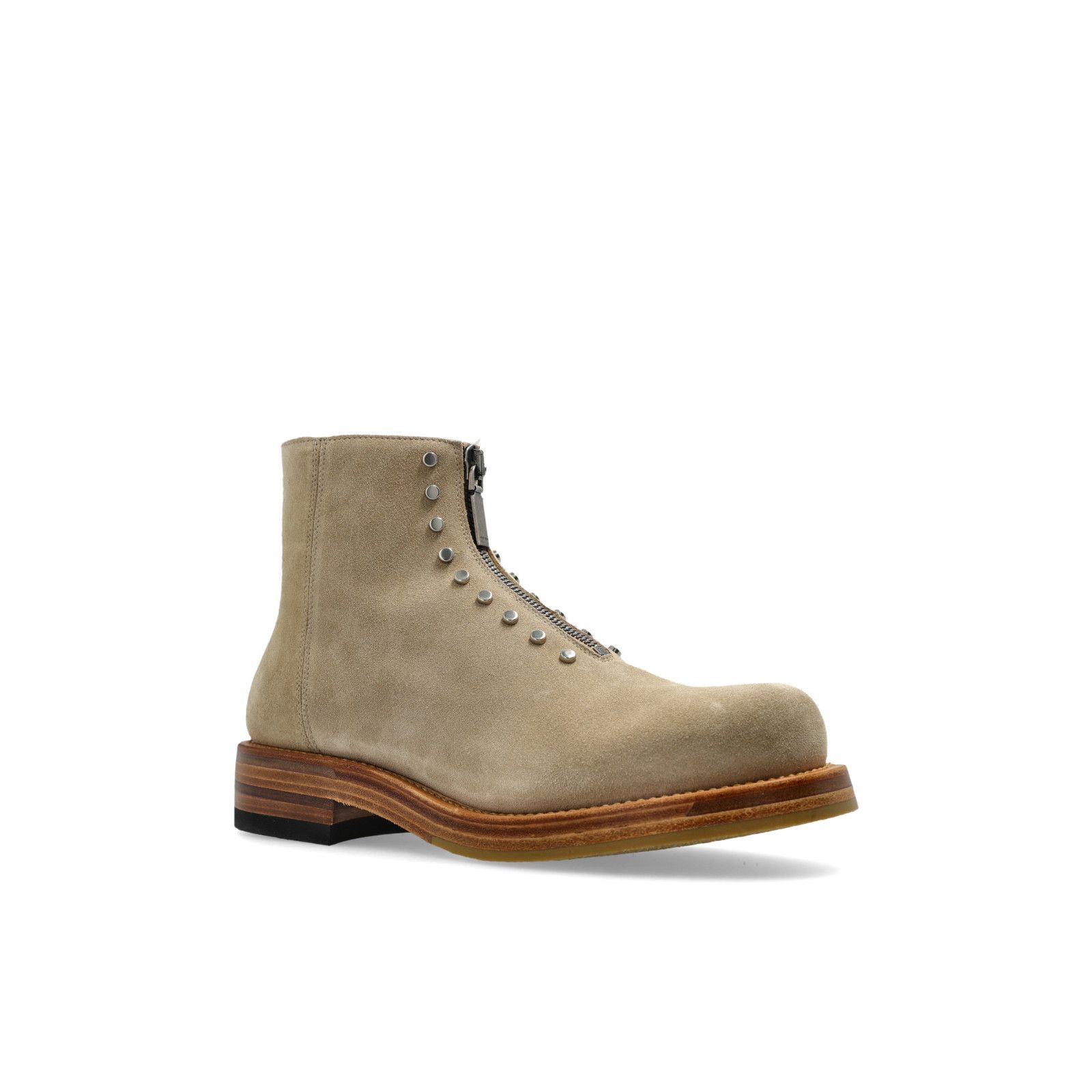 Alexander McQueen ALEXANDER MCQUEEN Beige Suede Ankle Boots New & Authentic (M Size US 8 / EU 41 - 2 Thumbnail