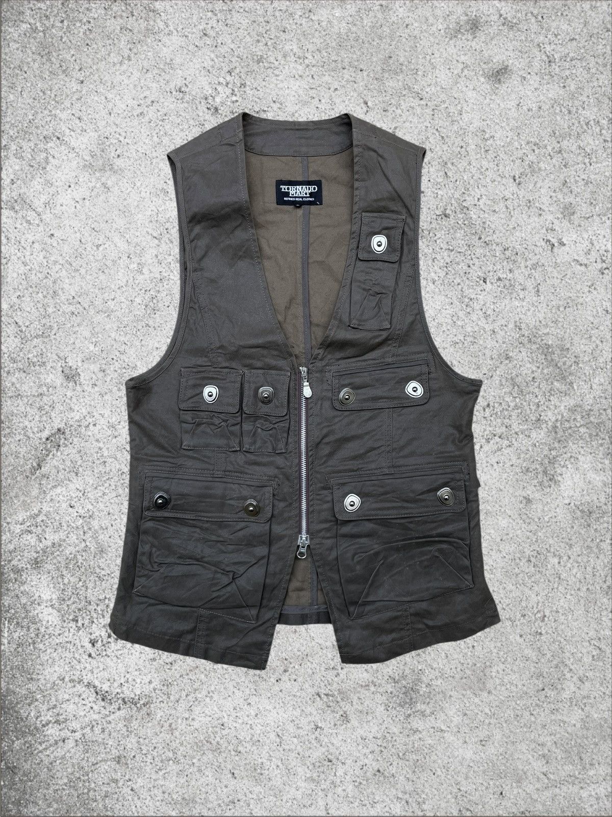 2000s Tornado Mart - 3D Pocket Vest Jacket