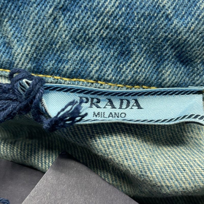 Prada Prada Organic Denim Long Sleeve Shirt for Women-2506 Size US XS / EU 42 / 0 - 4 Thumbnail