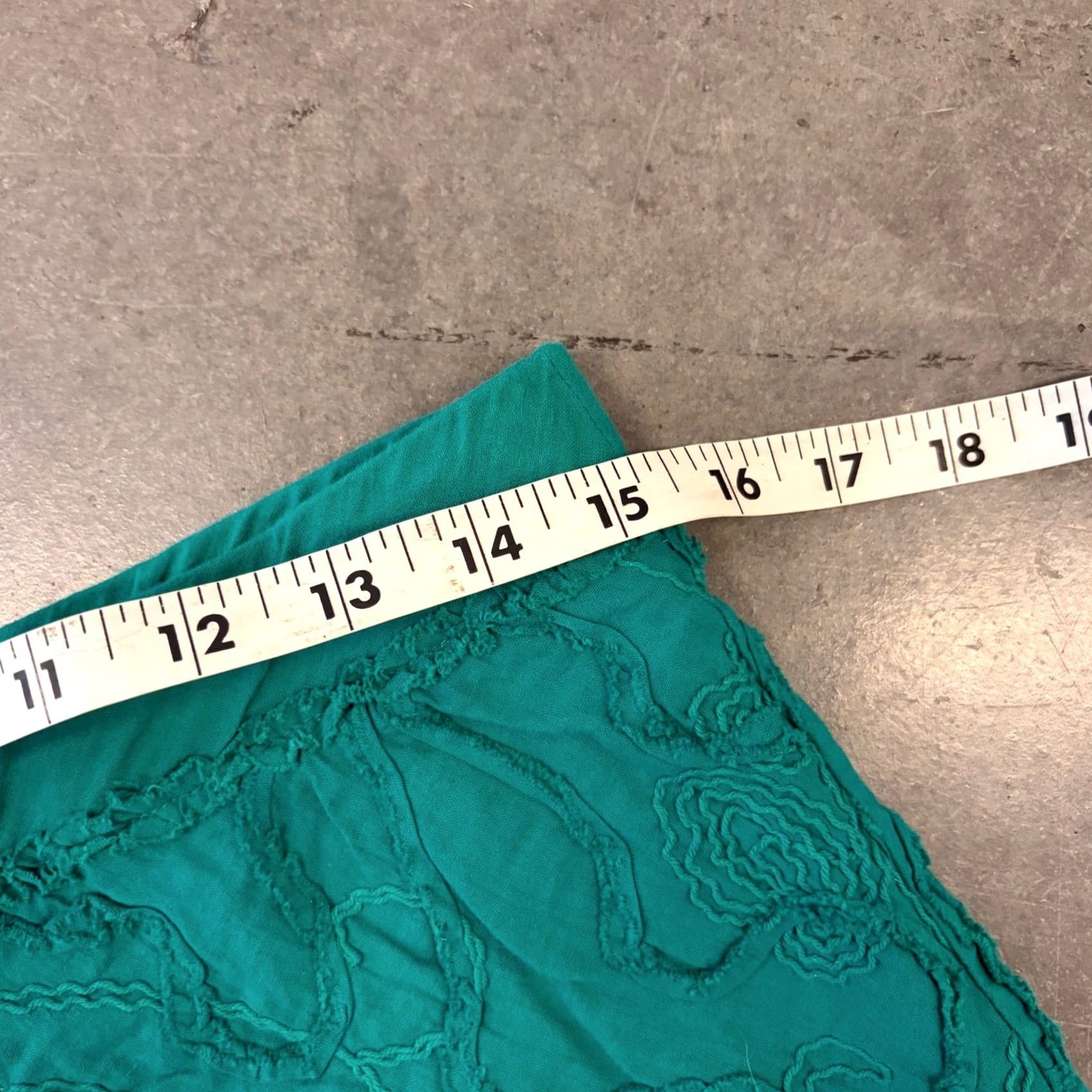 Vintage VINTAGE Y2K Green Max Studio Embellished Abstract Mini Sweat Skirt Small Skort Woman S XS Green Womens Size 28" / US 6 / IT 42 - 4 Thumbnail