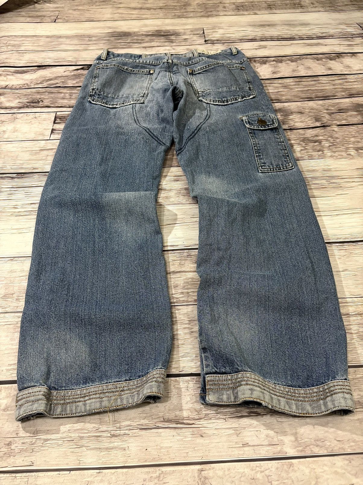 JNCO × Japanese Brand Vintage Baggy Rap sk8 Jnco Style Washed Jeans y2k Size US 32 / EU 48 - 4 Thumbnail