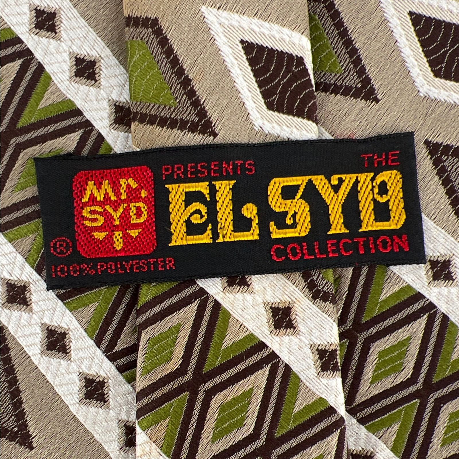 Vintage 70s wide neck tie My Syd Elsyd Collection 1970s vintage Size ONE SIZE - 2 Thumbnail