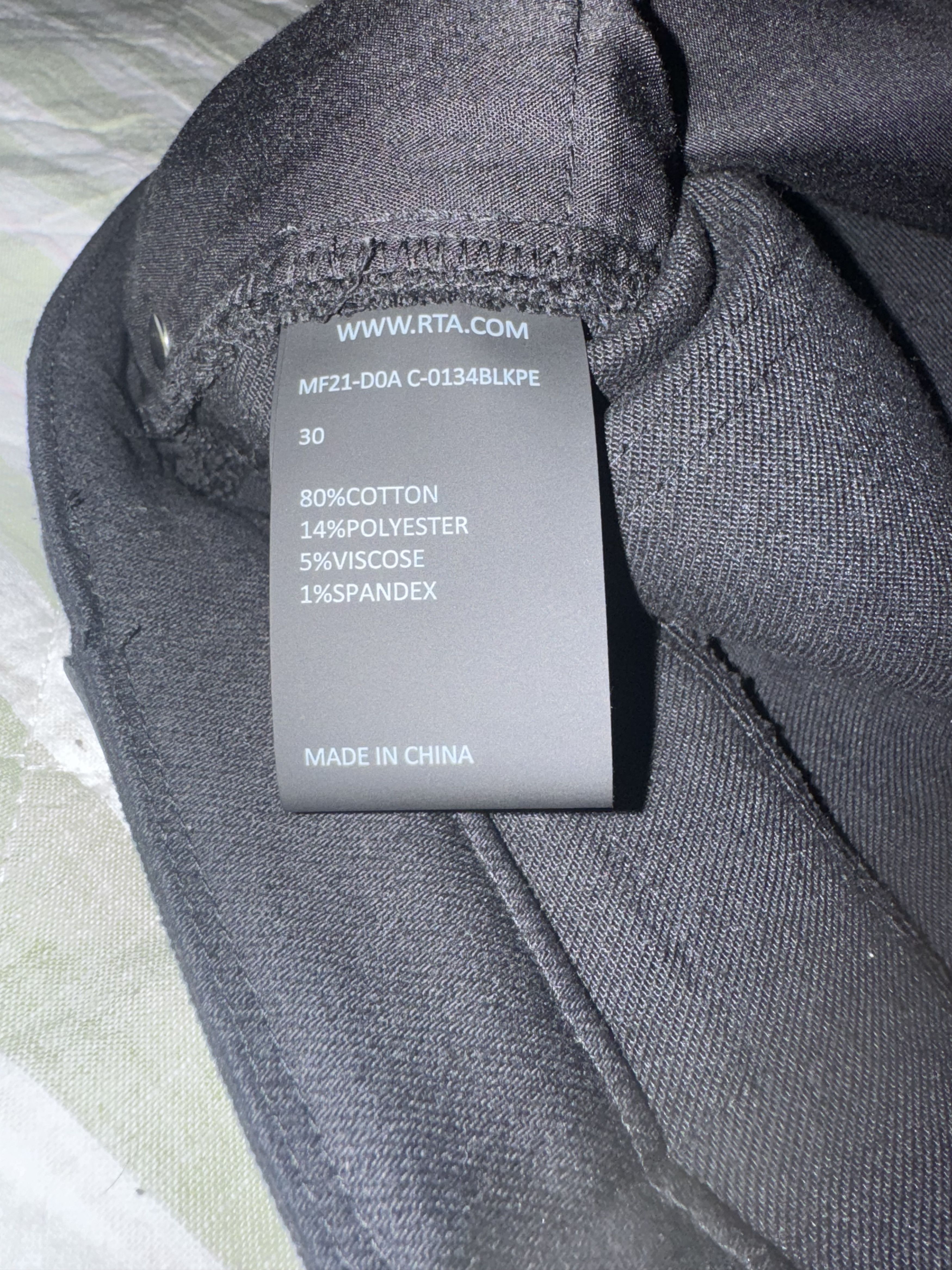 Rta RTA Jeans Size US 30 / EU 46 - 7 Thumbnail