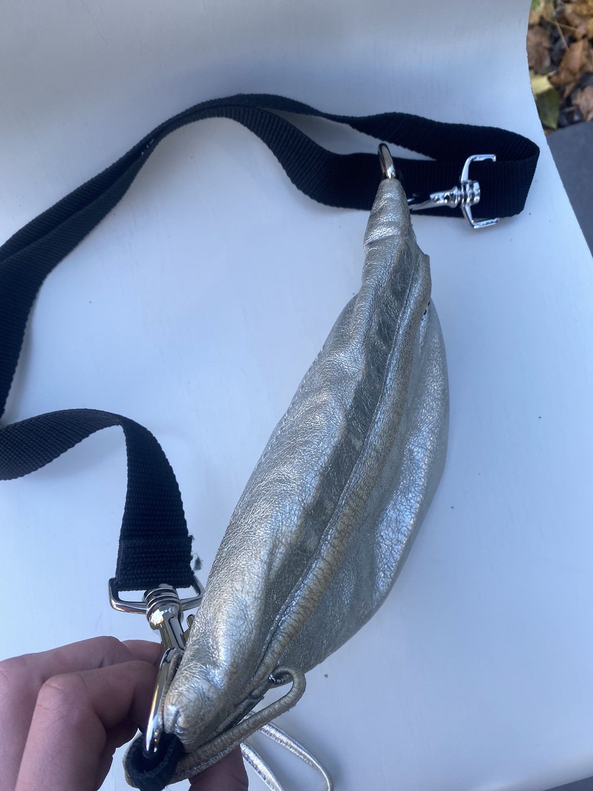 Maison Margiela MAISON MARGIELA TWO COMPARTMENT BUM BAG - SILVER Size ONE SIZE - 5 Thumbnail
