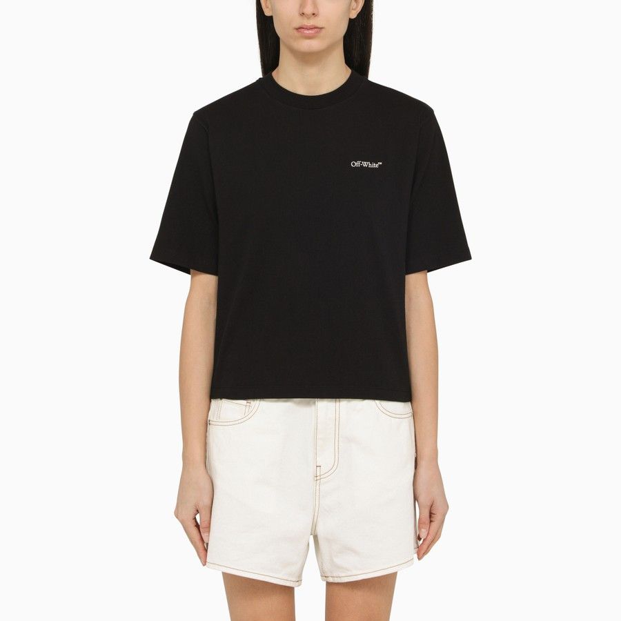 image of Off White O1D2Blof0124 T-Shirt In Black, Women's (Size XS)