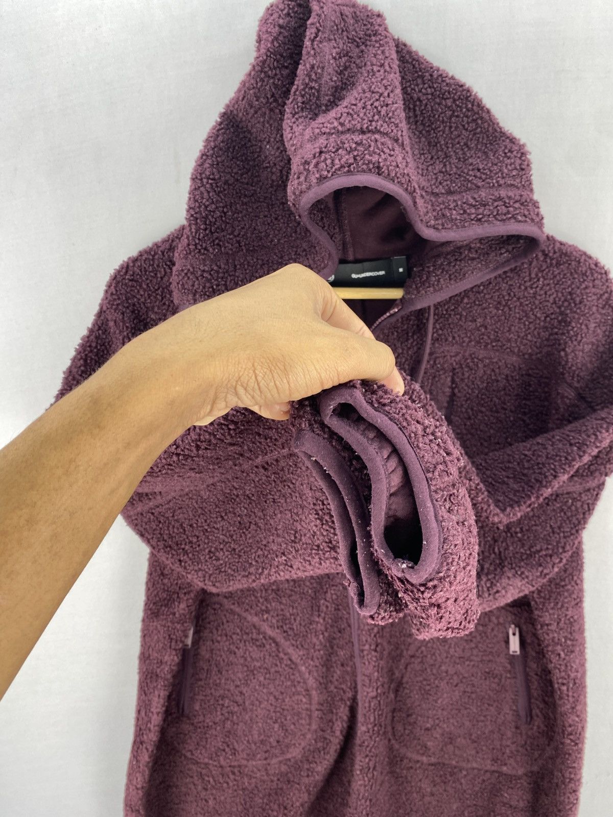 GU GU X Undercover Sherpa Hoodie Parka Jacket Size US L / EU 52-54 / 3 - 8 Thumbnail