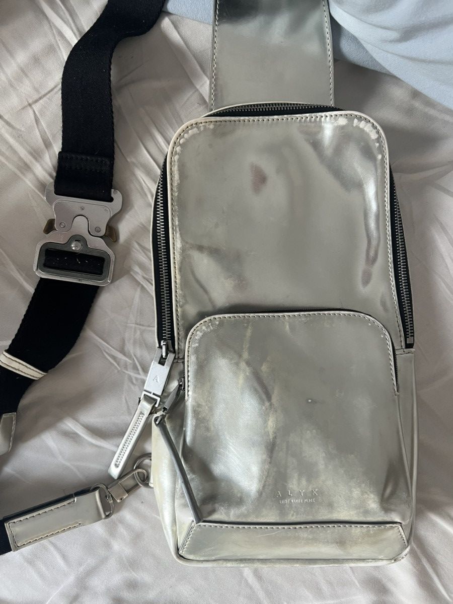 Alyx Silver Crossbody Bag, Men's