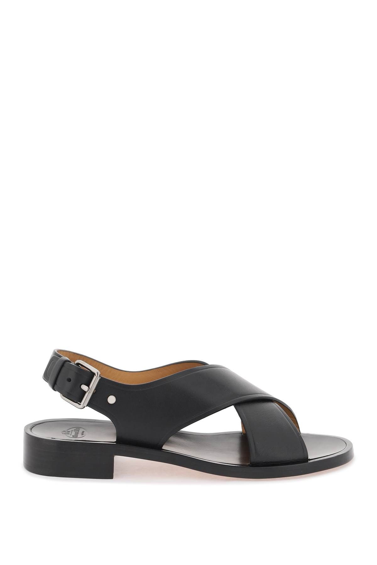 image of Churchs "rhonda Leather Sandals For in Nero, Women's (Size 9)
