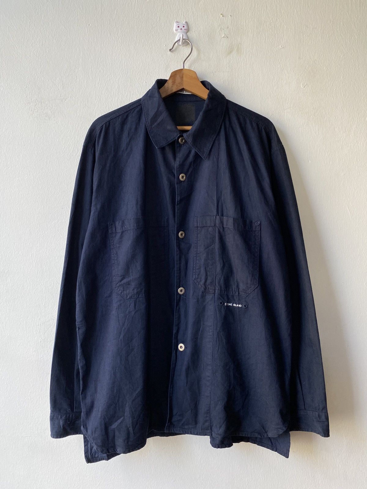 Stone Island 1990s - Vintage Stone Island Over Shirt Double Pocket Size US L / EU 52-54 / 3 - 3 Thumbnail