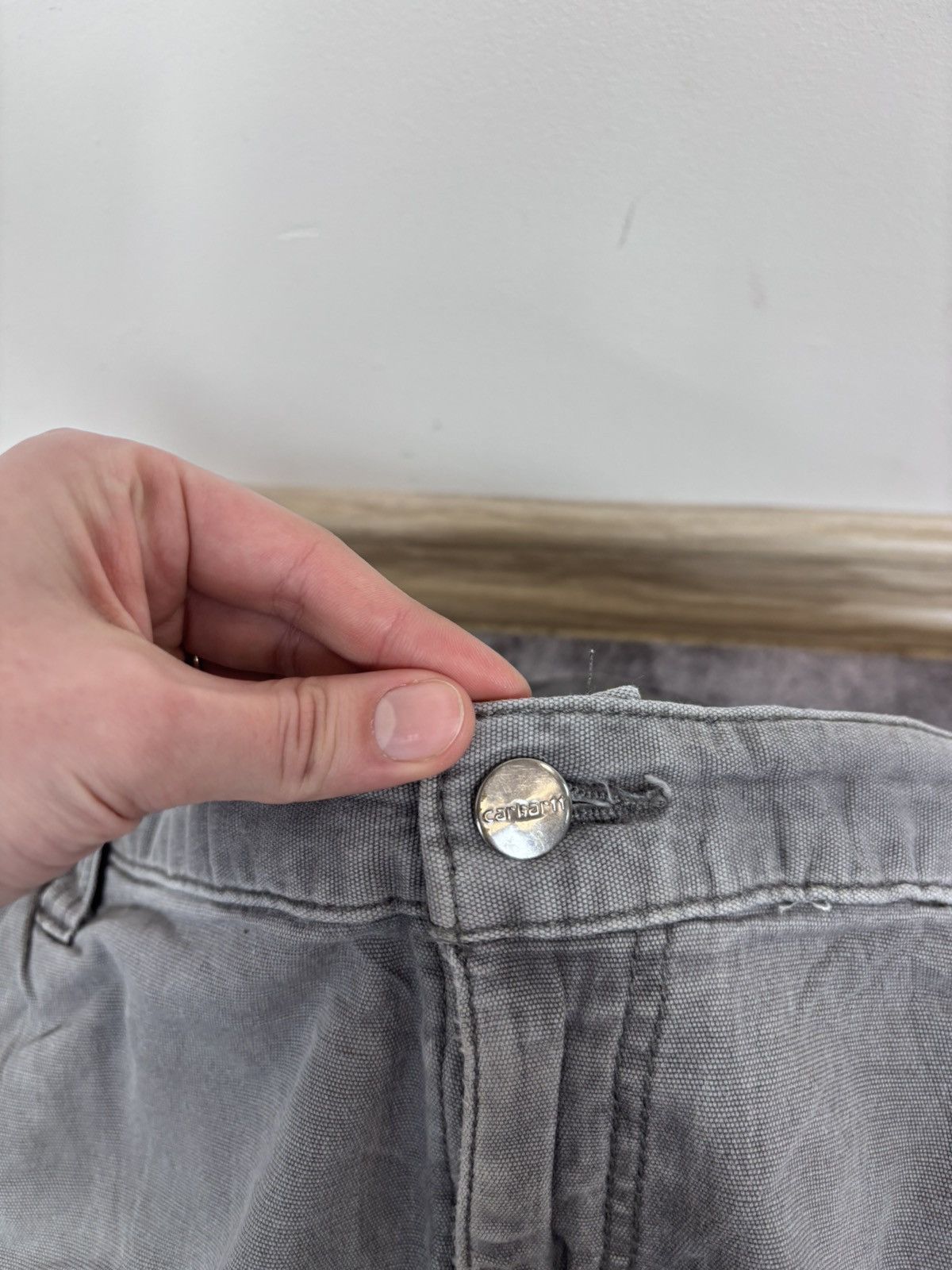 Carhartt Carhartt Men’s Grey Pants Jeans Relaxed Fit USA Workwear Size US 40 / EU 56 - 17 Thumbnail
