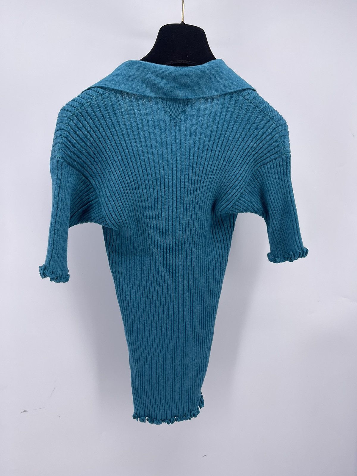 Bottega Veneta Bottega Veneta Ribbed Polo Shirt Size M RRP $900 Size US S / EU 44-46 / 1 - 4 Thumbnail