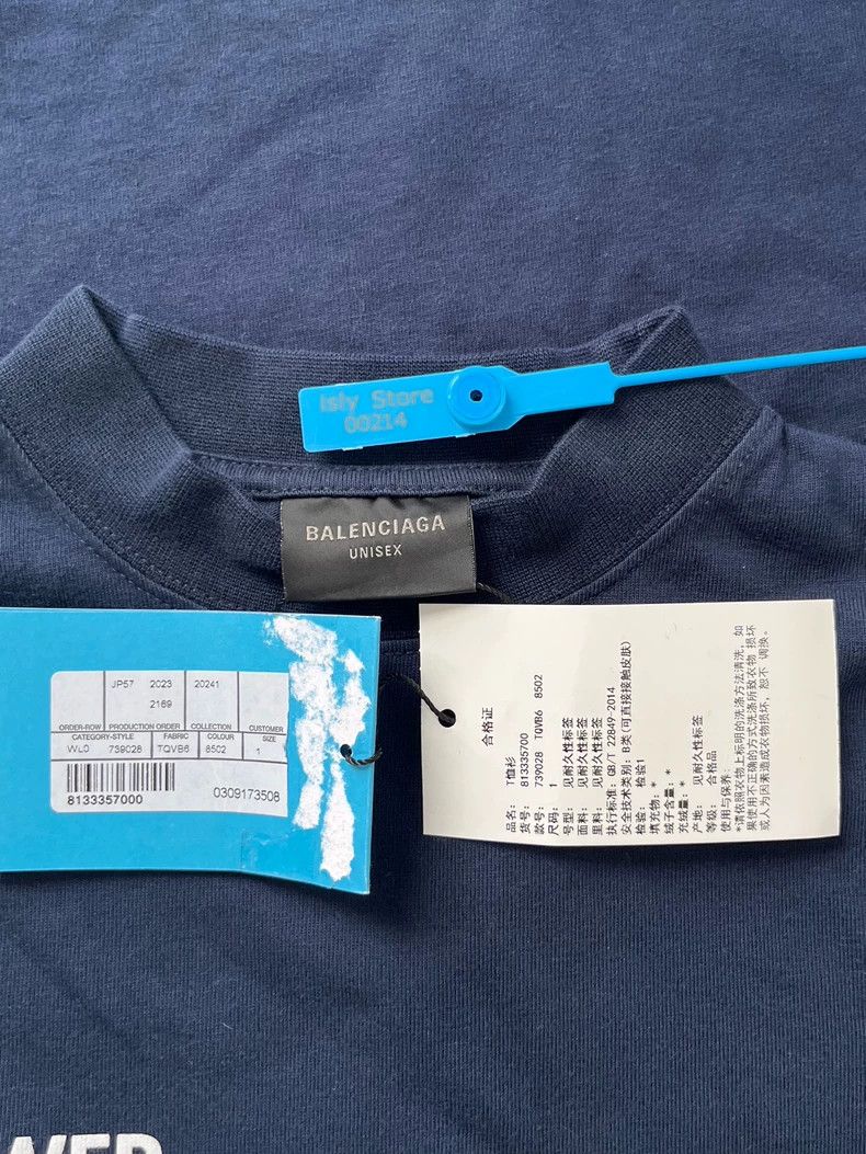 Balenciaga Balenciaga size 1 Letter Print Crew Neck Pullover Fitted Sh Size US XS / EU 42 / 0 - 5 Thumbnail