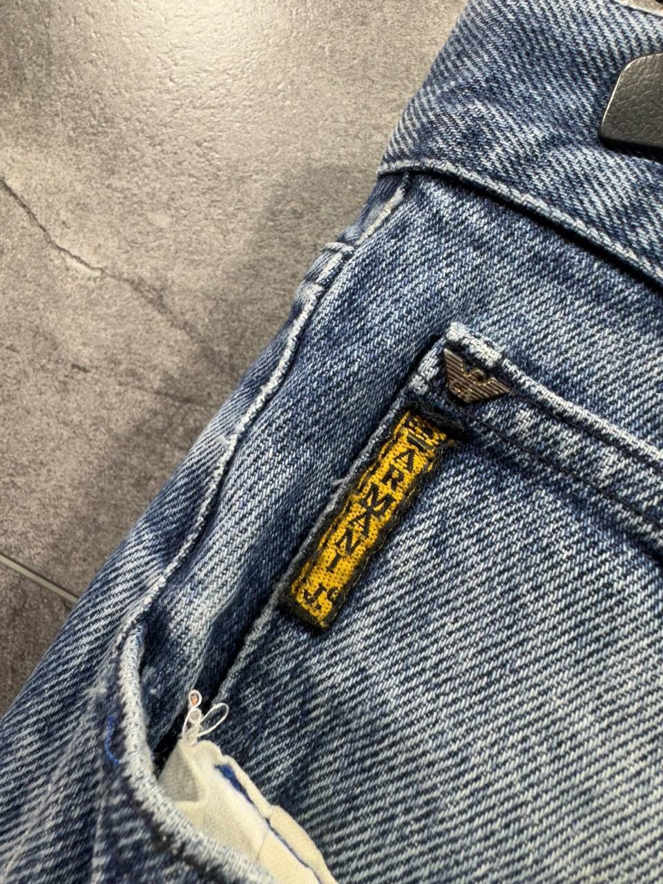 Giorgio Armani Vintage 90s Italy Giorgio Armani Distressed Baggy Jeans Size US 36 / EU 52 - 3 Thumbnail