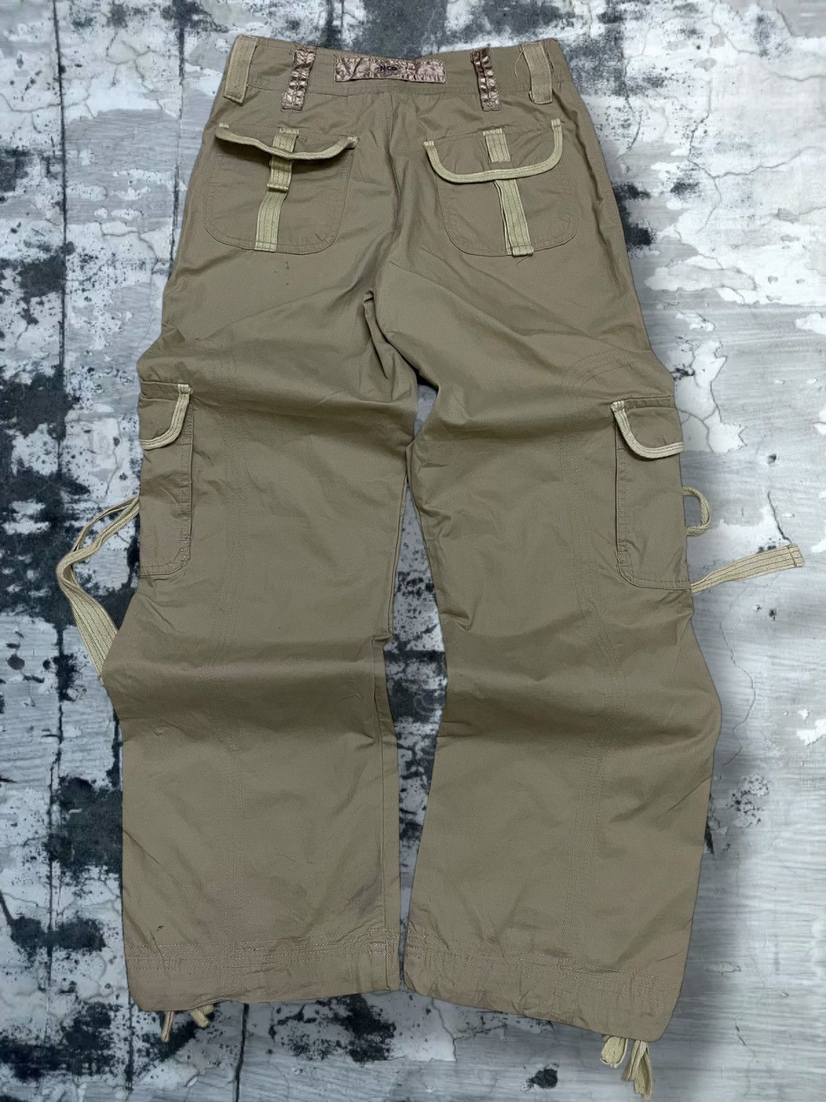 GOA Vintage 1990s Japan Designer HCO1922 Parachute Cargo Pant Size US 27 - 9 Thumbnail