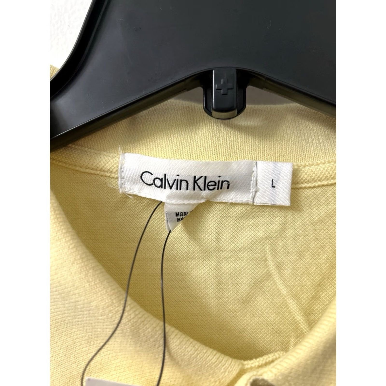 Calvin Klein Calvin Klein Polo Shirt Mens Large Yellow NWT Solid Short Sleeve Golf Size US L / EU 52-54 / 3 - 6 Thumbnail