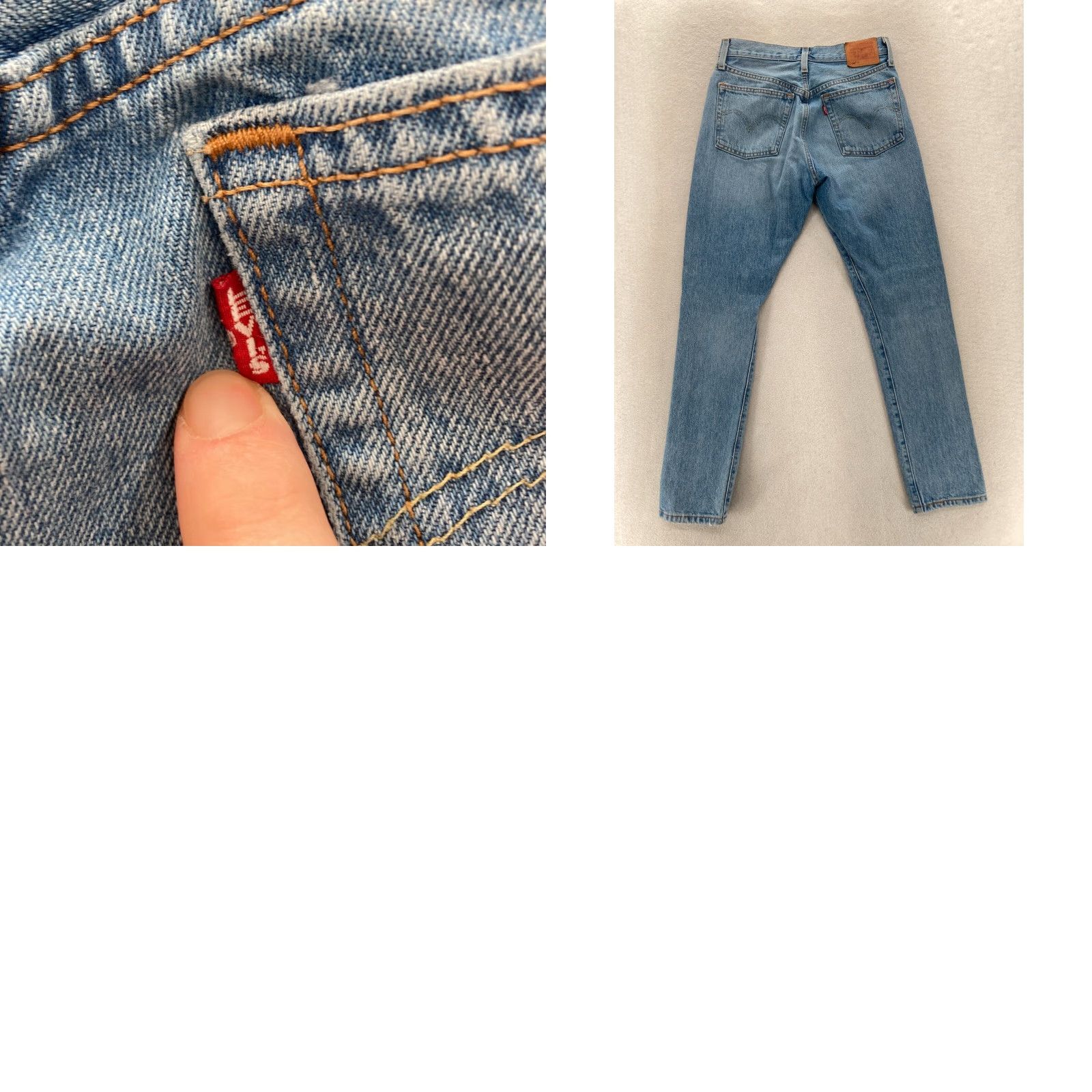 Levi's Levi's 501 Skinny Jeans Women's 26x28 Blue Denim Distressed Button Fly Big E Y2K Jeans Women Slim 90s Grunge USA 501 Series Size 26" / US 2 / IT 38 - 10 Thumbnail