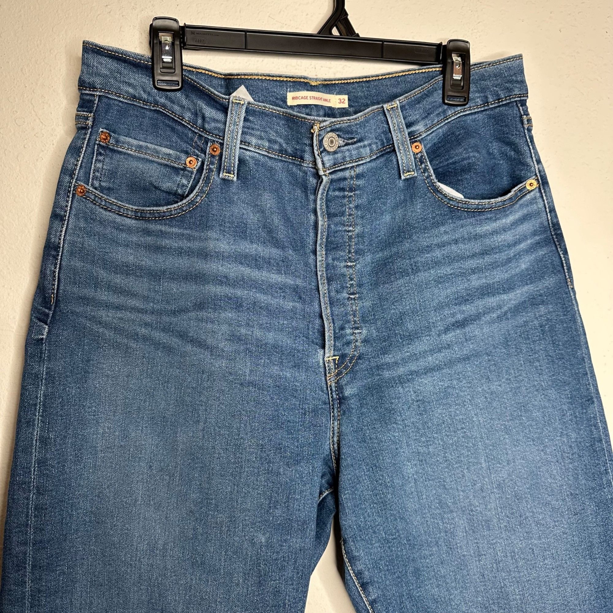 Levi's Levi's Ribcage Straight Ankle Jeans Sz 32" Size 32" / US 10 / IT 46 - 8 Thumbnail