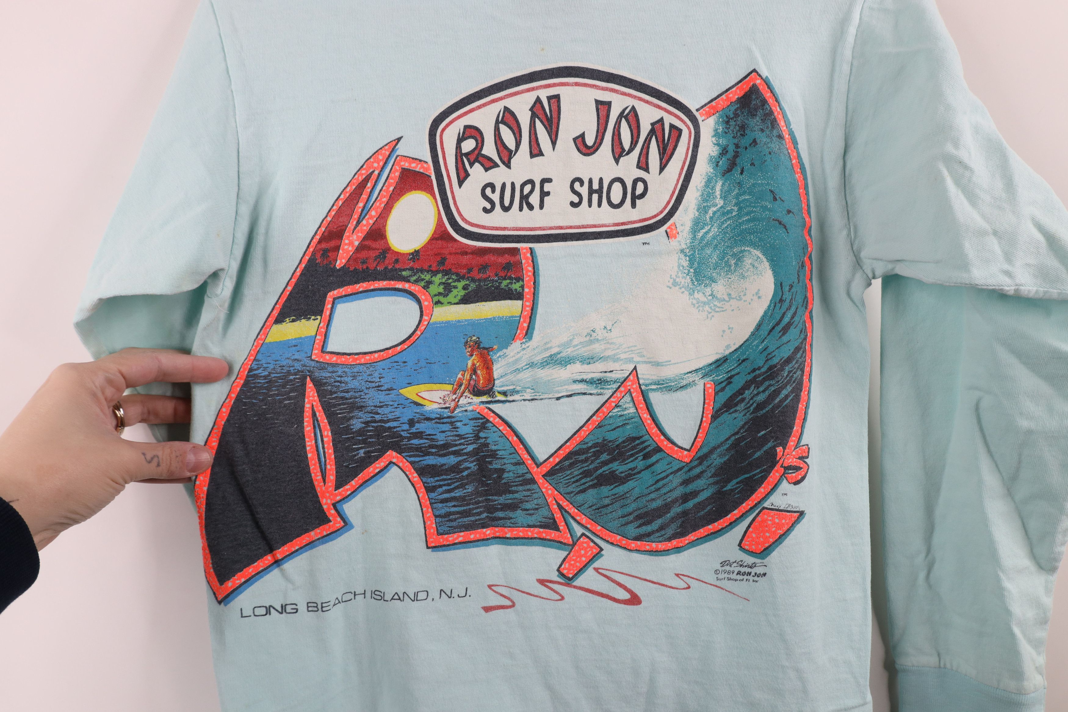Vintage Vintage 80s Ron Jon Surf Shop Long Sleeve T-Shirt USA Size S / US 4 / IT 40 - 12 Thumbnail