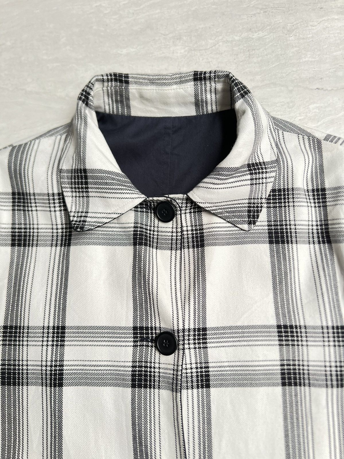 Sandro SANDRO Paris Navy Reversible Coat Jacket Size US M / EU 48-50 / 2 - 14 Thumbnail