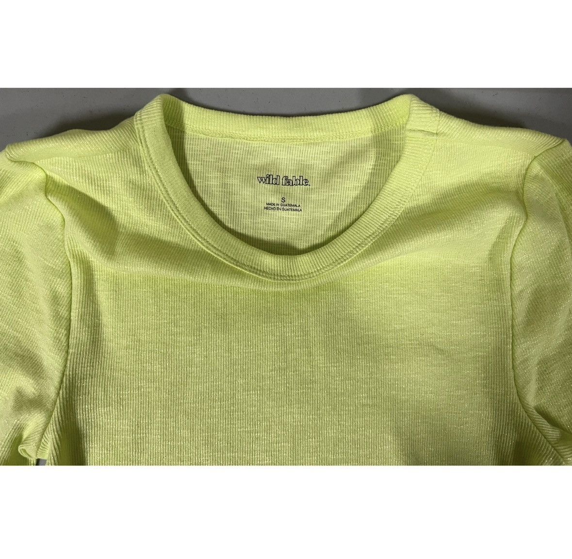 Wild Things Lime Green Long Sleeve Crewneck T-Shirt Top Blouse Size S 💚 Size US S / EU 44-46 / 1 - 4 Thumbnail