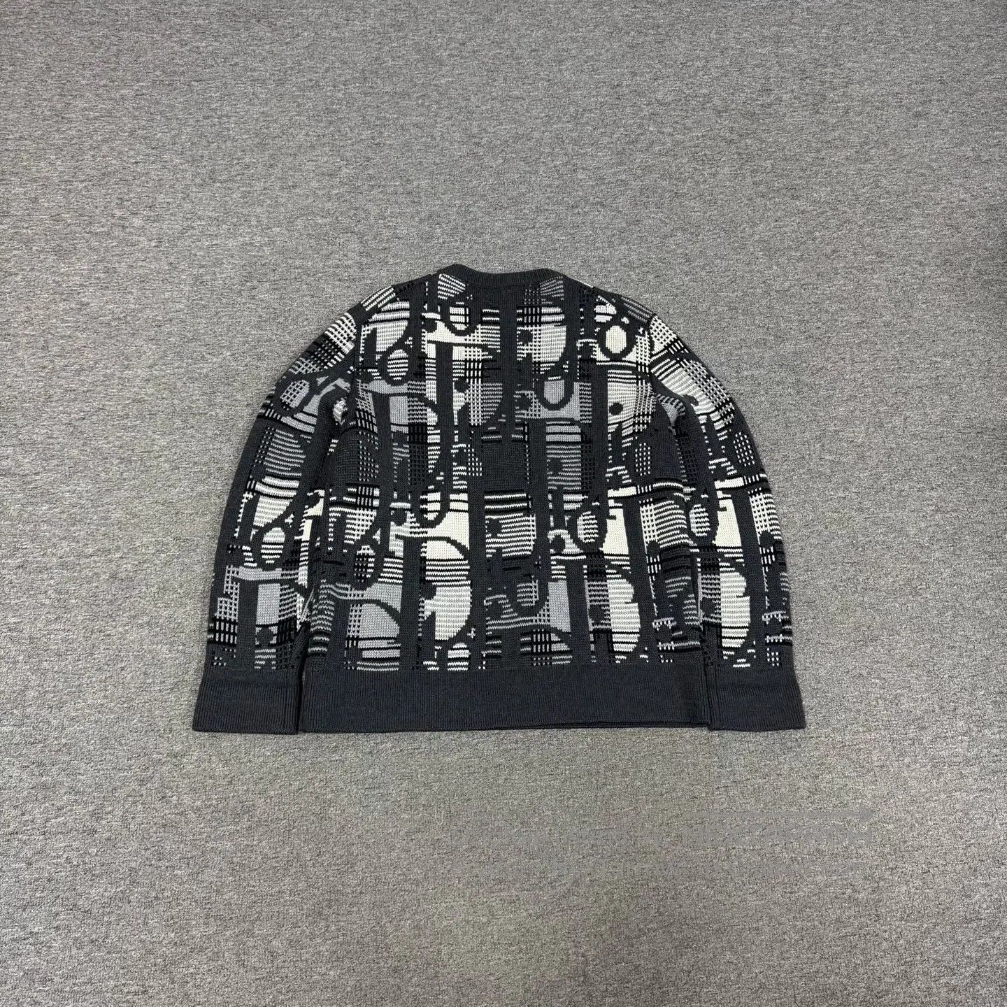 Dior Dior Old Age Geometry jacquard Knitted sweater| Size S / US 4 / IT 40 - 2 Thumbnail