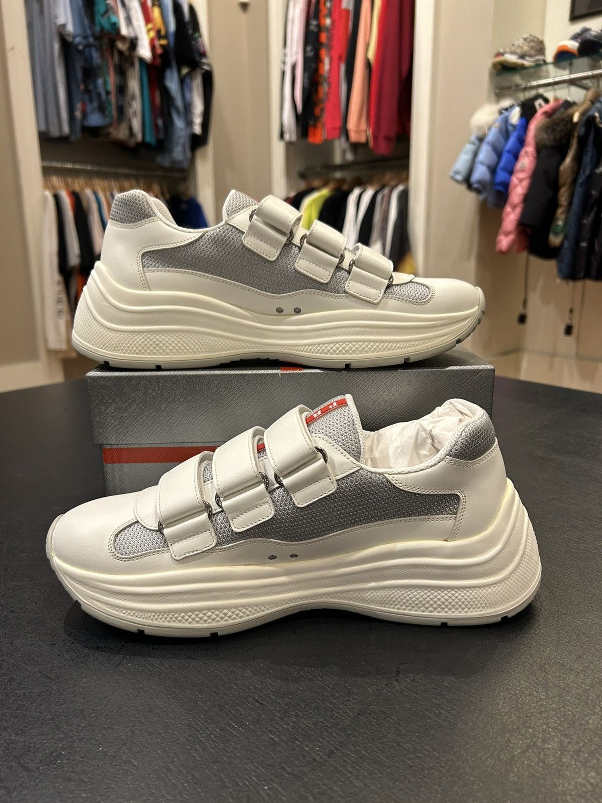Prada Prada Americas Cup Strap Sneakers Size US 7 / EU 40 - 2 Thumbnail