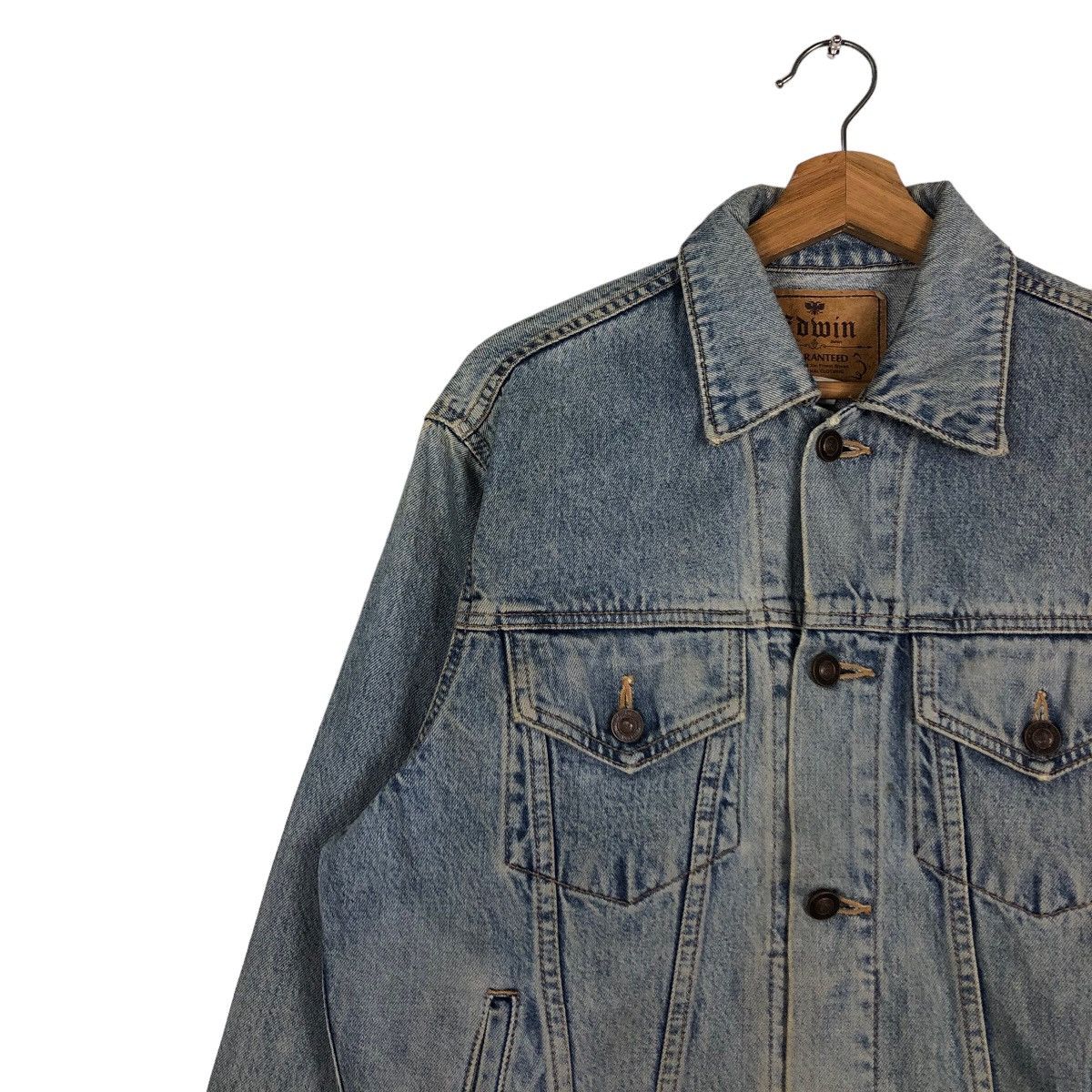 If Six Was Nine 🔥Vintage Trucker Denim Jacket Biker Edwin Size US M / EU 48-50 / 2 - 7 Thumbnail