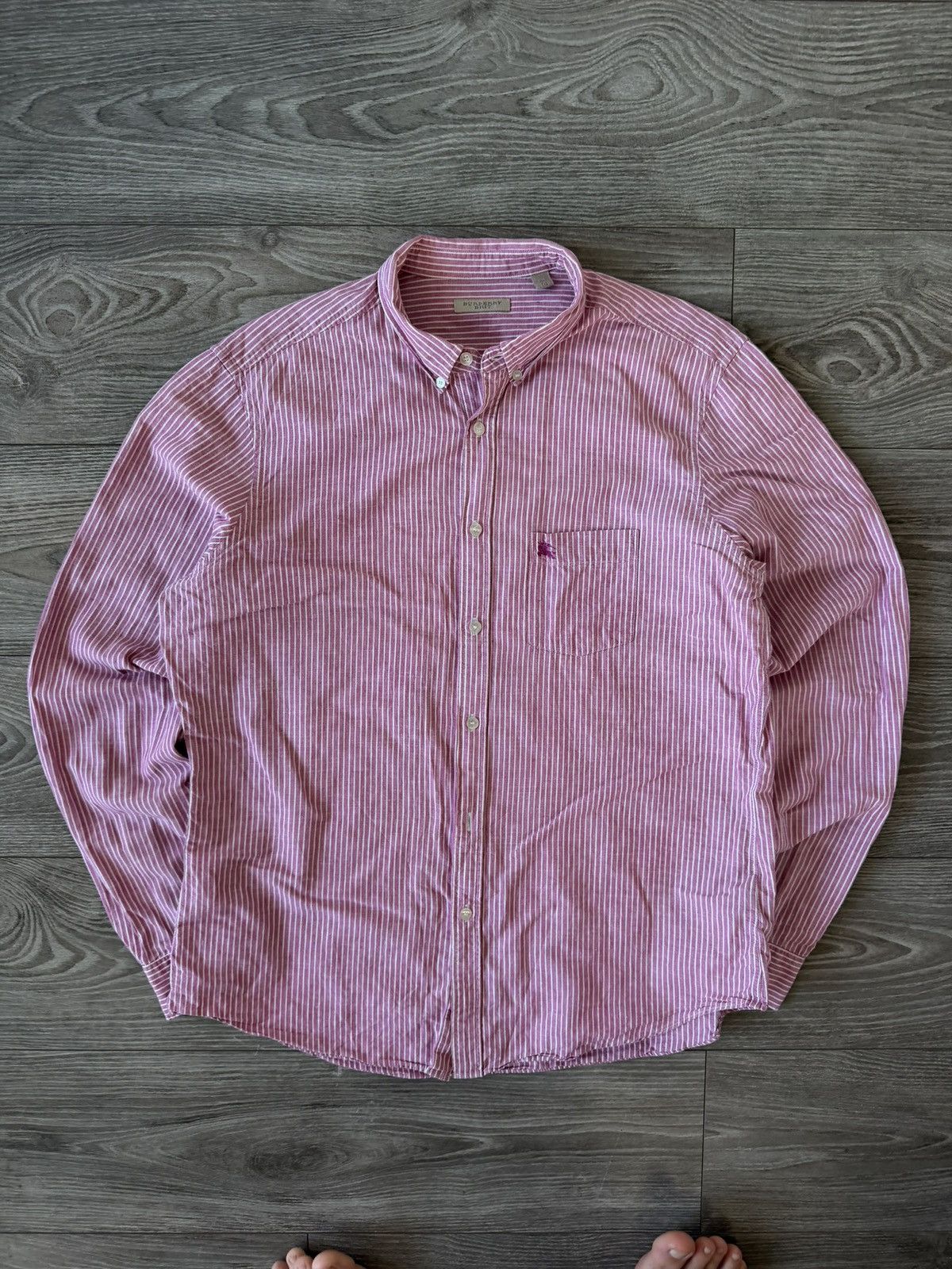 Burberry ‼️Archival Burberry OldMoney Premium Luxury Cell Logo Shirt‼️ Size US XL / EU 56 / 4 - 1 Thumbnail