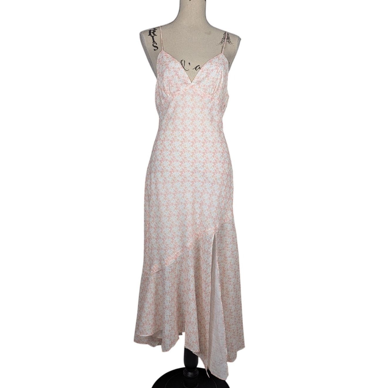 Other Cotton Candy LA Floral Print Spaghetti Strap Maxi Dress Size L / US 10 / IT 46 - 18 Thumbnail