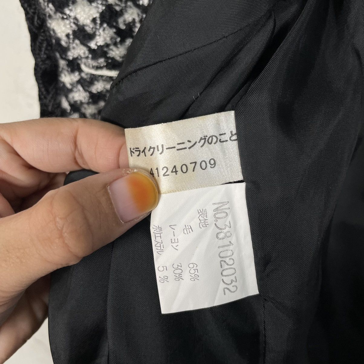 Japanese Brand Takeo Nishida Houndstooth Women Jacket Size M / US 6-8 / IT 42-44 - 18 Thumbnail