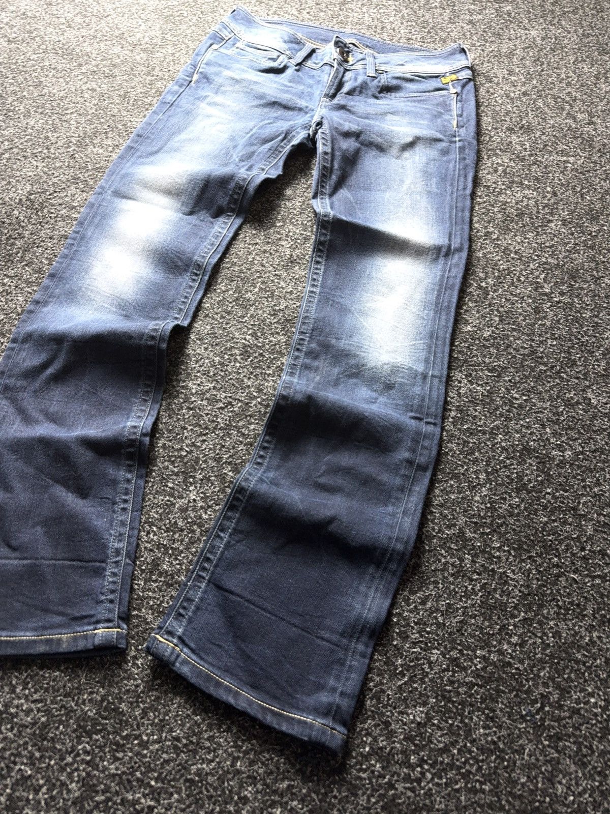 G-Star Vintage 00s Y2K G-Star RAW Straight Jeans Dark Wash Size 29" - 3 Thumbnail