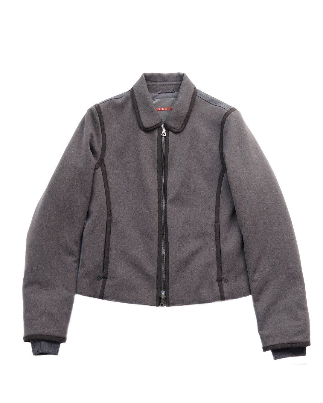 image of Prada 1999 Womens Jacket in Grey (Size Small)