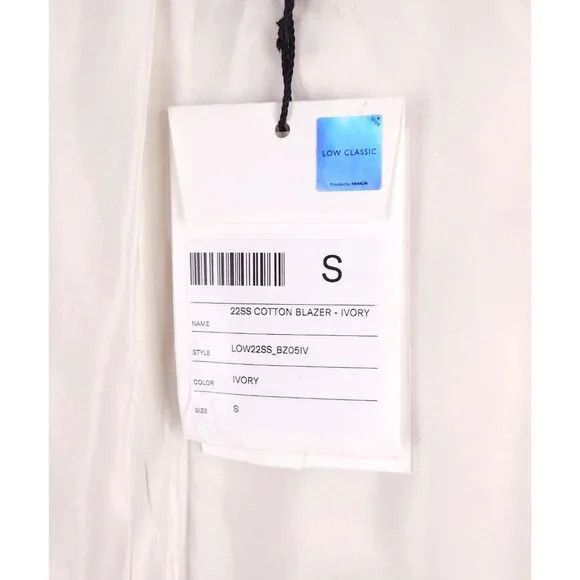 LOW CLASSIC LOW CLASSIC Cotton Blazer Size S Womens Ivory Jacket $450 Size S / US 4 / IT 40 - 13 Thumbnail