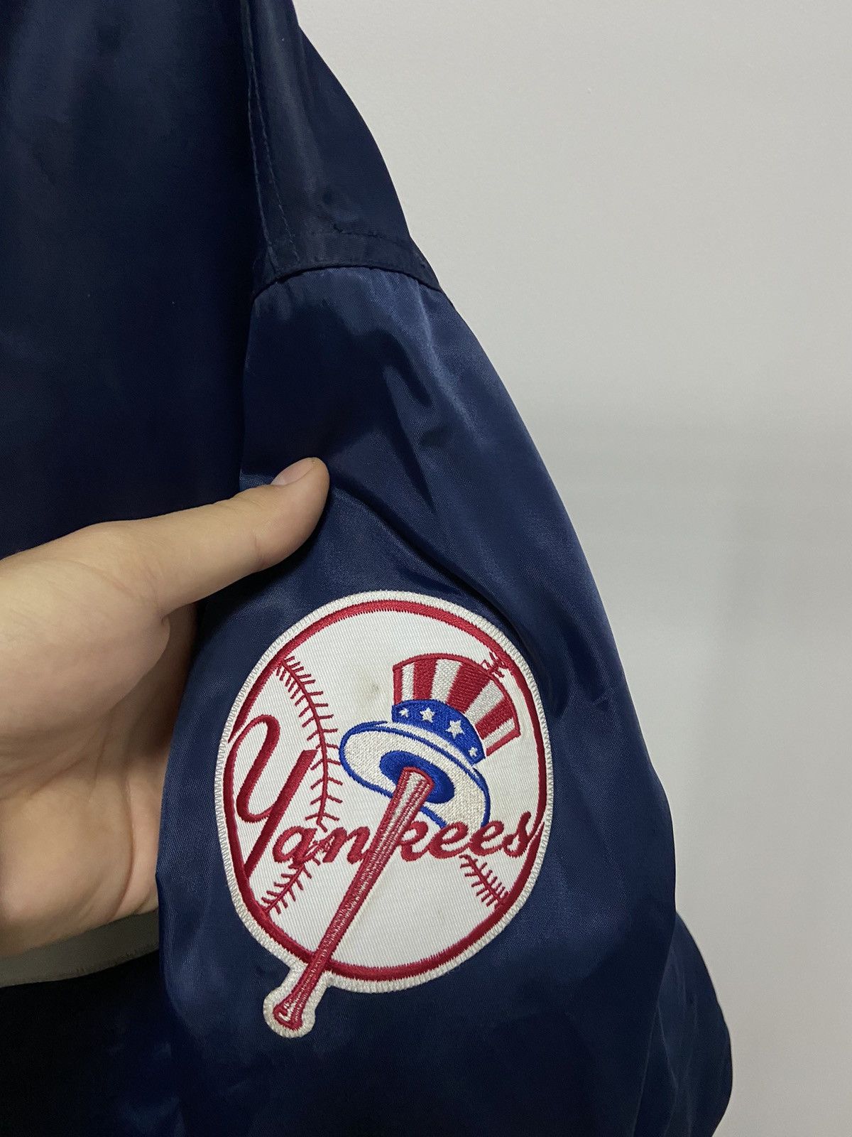 New York Yankees × Vintage New York Yankees Bomber Jacket Vintage Big Logo Baseball Size US XXL / EU 58 / 5 - 3 Thumbnail