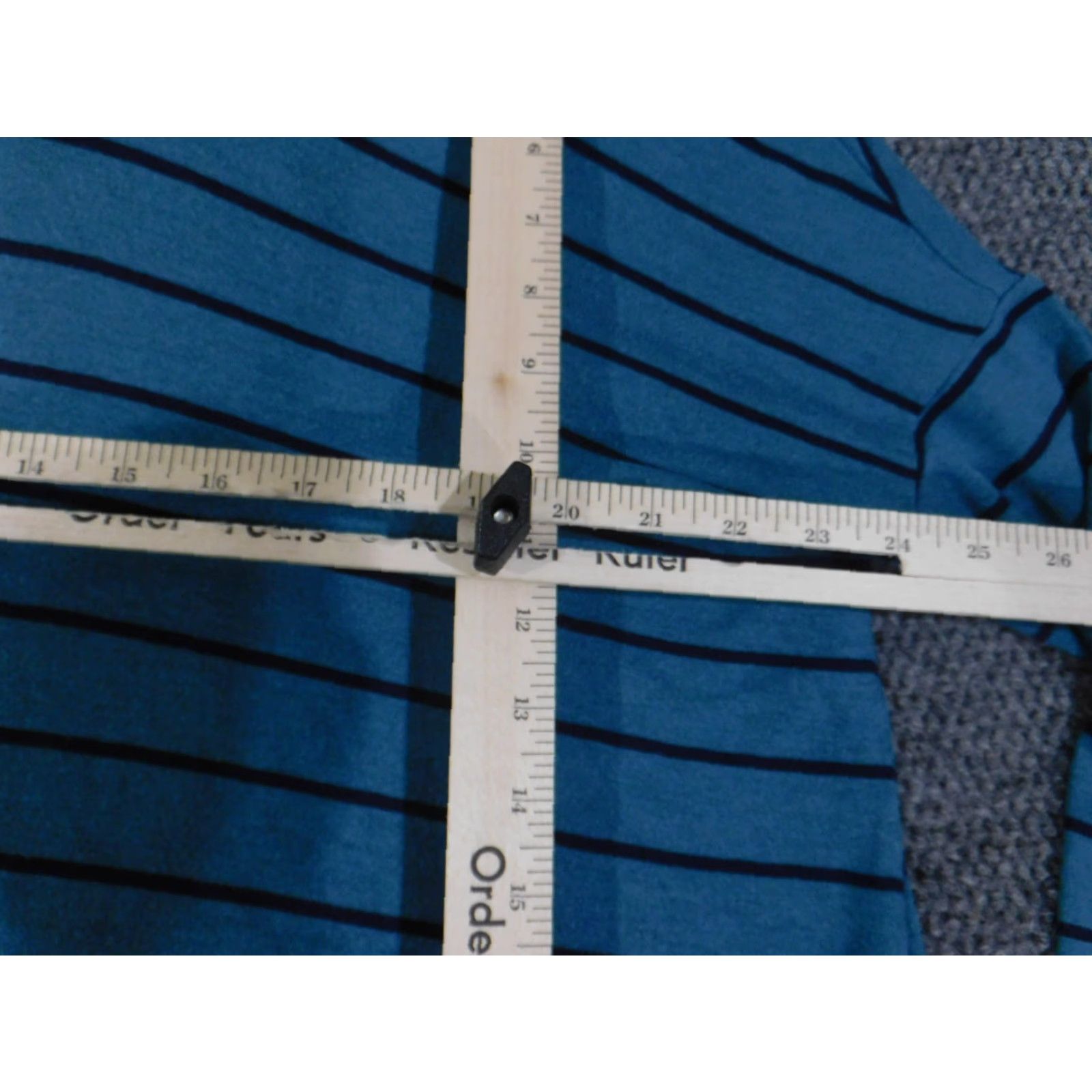Loft LOFT Sweater Pullover Turtleneck Blue Striped Rib Knit Long Sleeve Women 2XL Casual Regular Modern Designer Knit Stretch Size XXL / US 16-18 / IT 52-54 - 3 Thumbnail