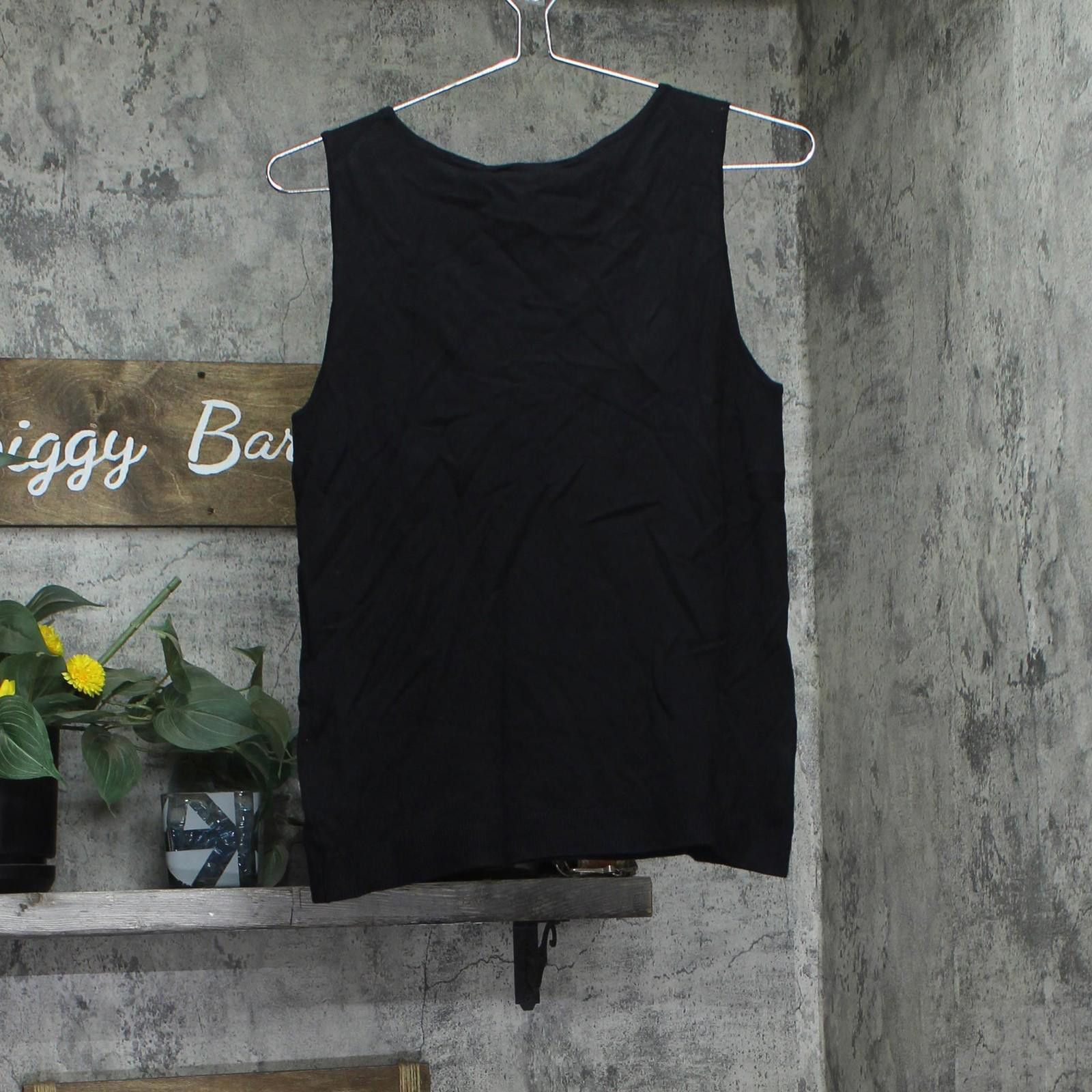 Other Kasper Sleeveless Embroidered Blouse Shirt 10924833 Black S Size S / US 4 / IT 40 - 2 Thumbnail