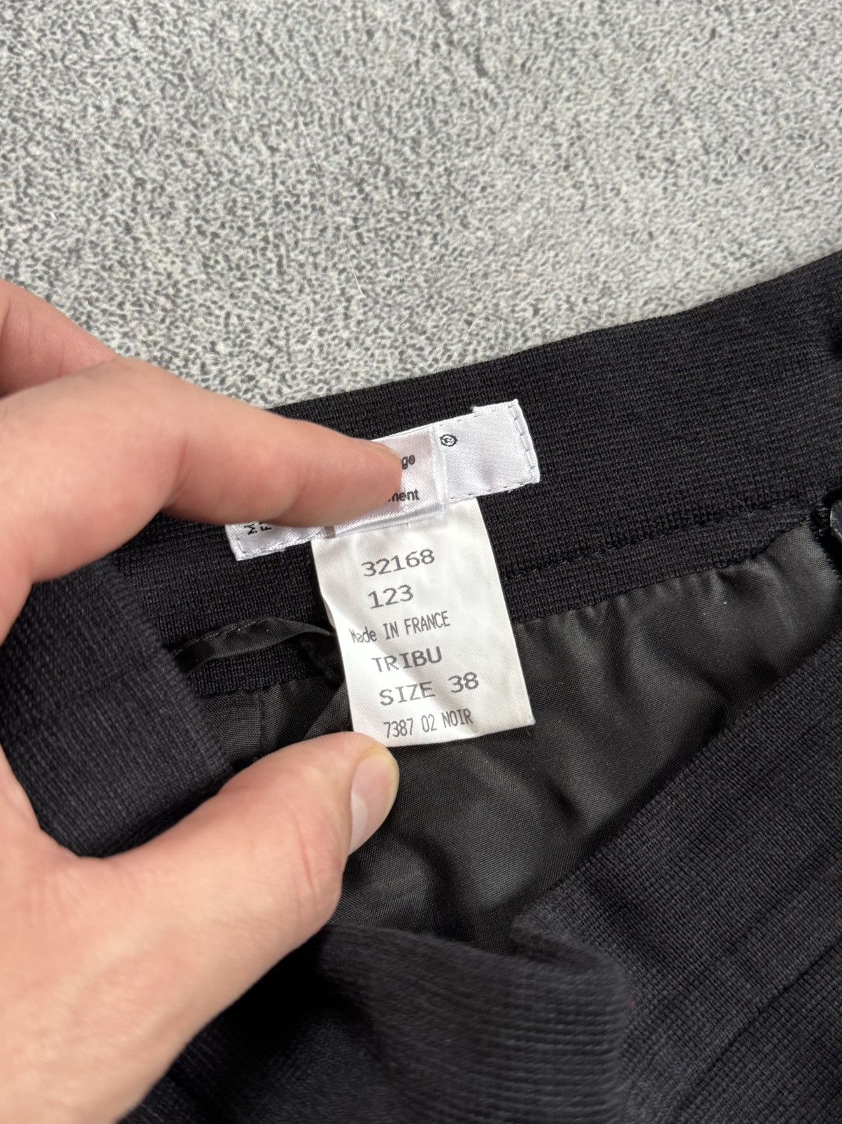 Celine Vintage Celine Paris Black Wool Long Skirt Back Zip Size 38 Size 26" / US 2 / IT 38 - 8 Thumbnail