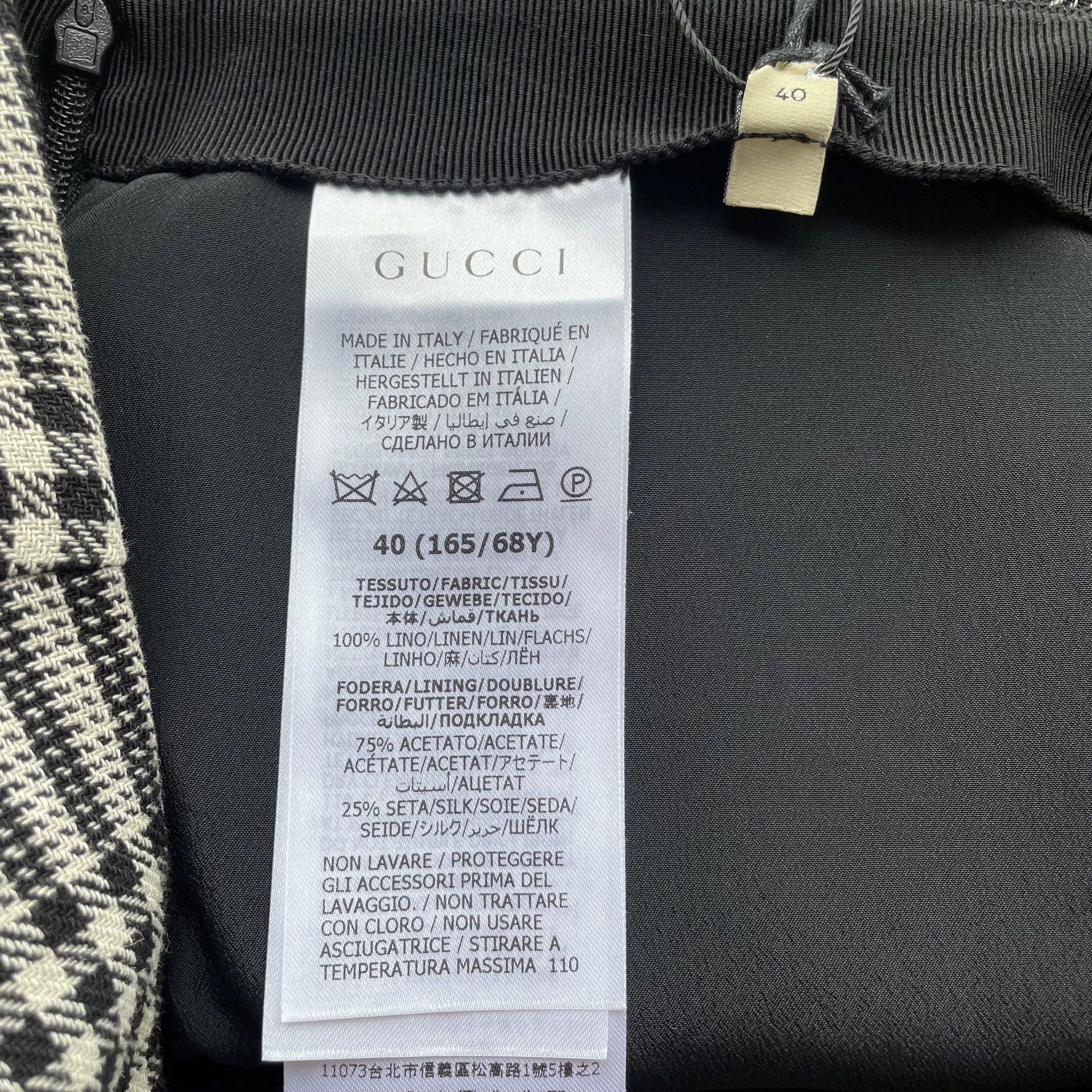 Gucci GUCCI Logo Button Linen Gray Short Skirt 40 Unused Size 27" / US 4 / IT 40 - 6 Thumbnail