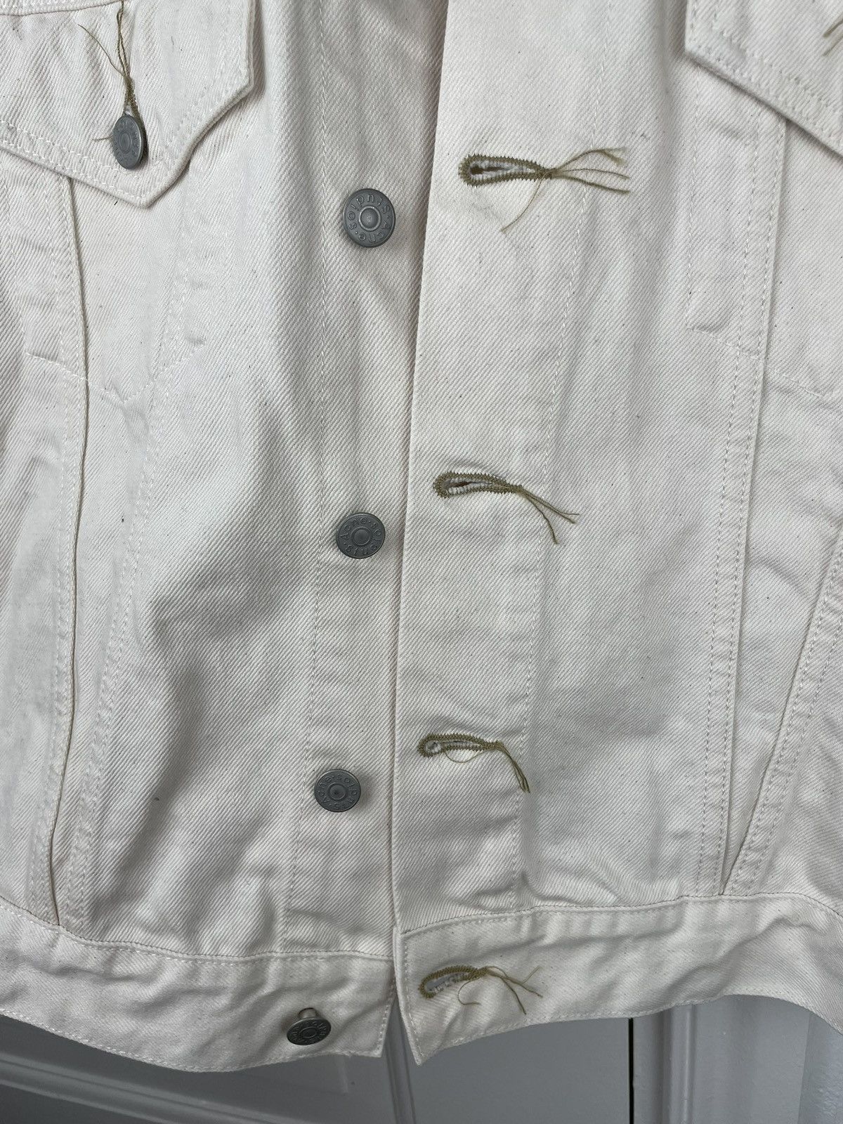 Acne Studios Acne Studios ❤️‍🔥 1998 ivory denim denim jacket coat Size US M / EU 48-50 / 2 - 5 Thumbnail