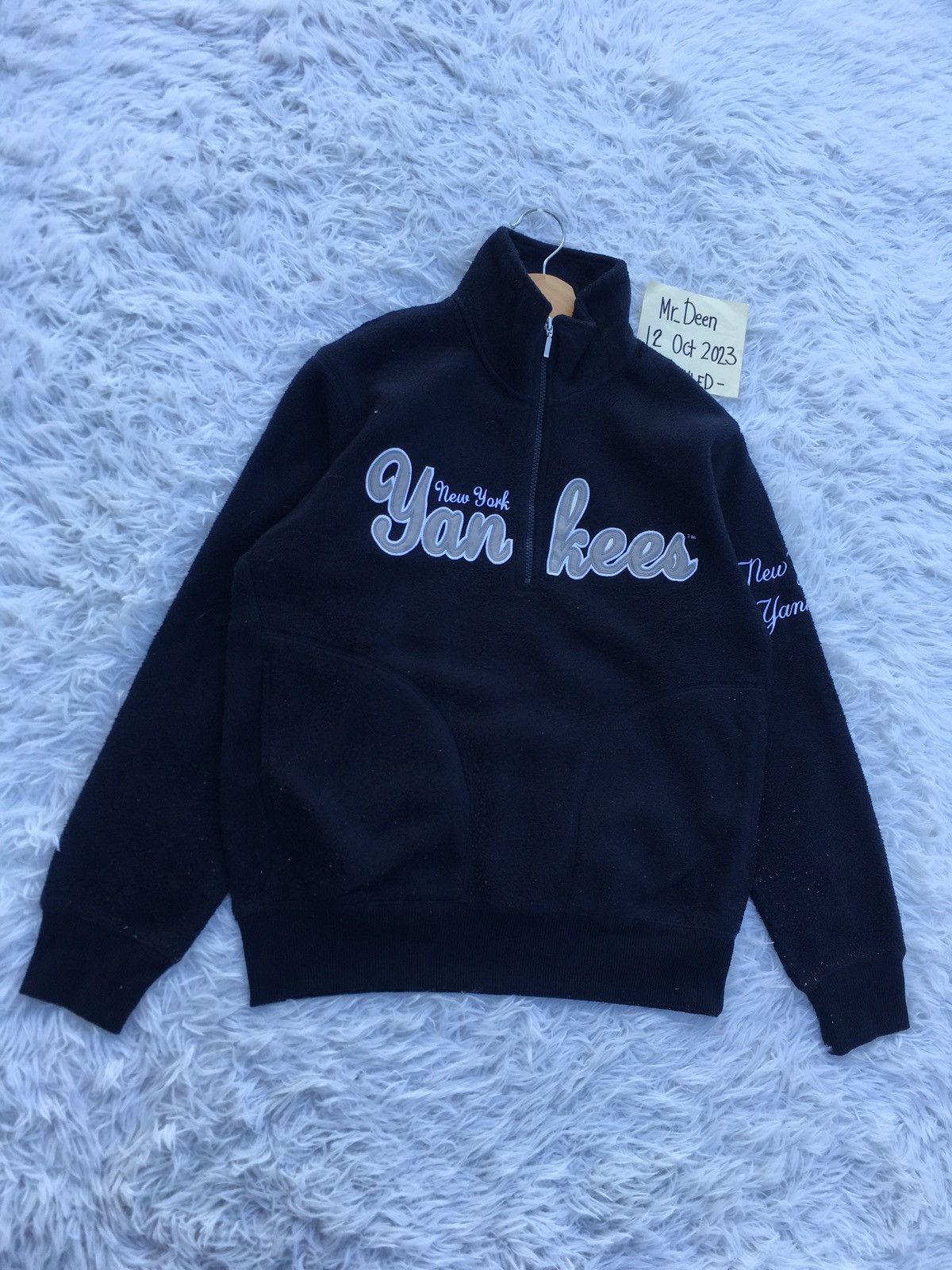 MLB Rare New York Yankees Big Logo Spellout Sweater Size US M / EU 48-50 / 2 - 3 Thumbnail