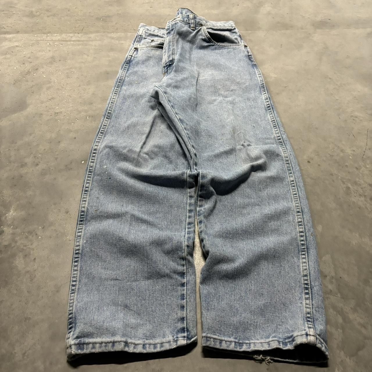 Japanese Brand × Vintage Crazy Vintage Y2K/2000s Light Wash Essential Denim Jeans! Size US 36 / EU 52 - 3 Thumbnail