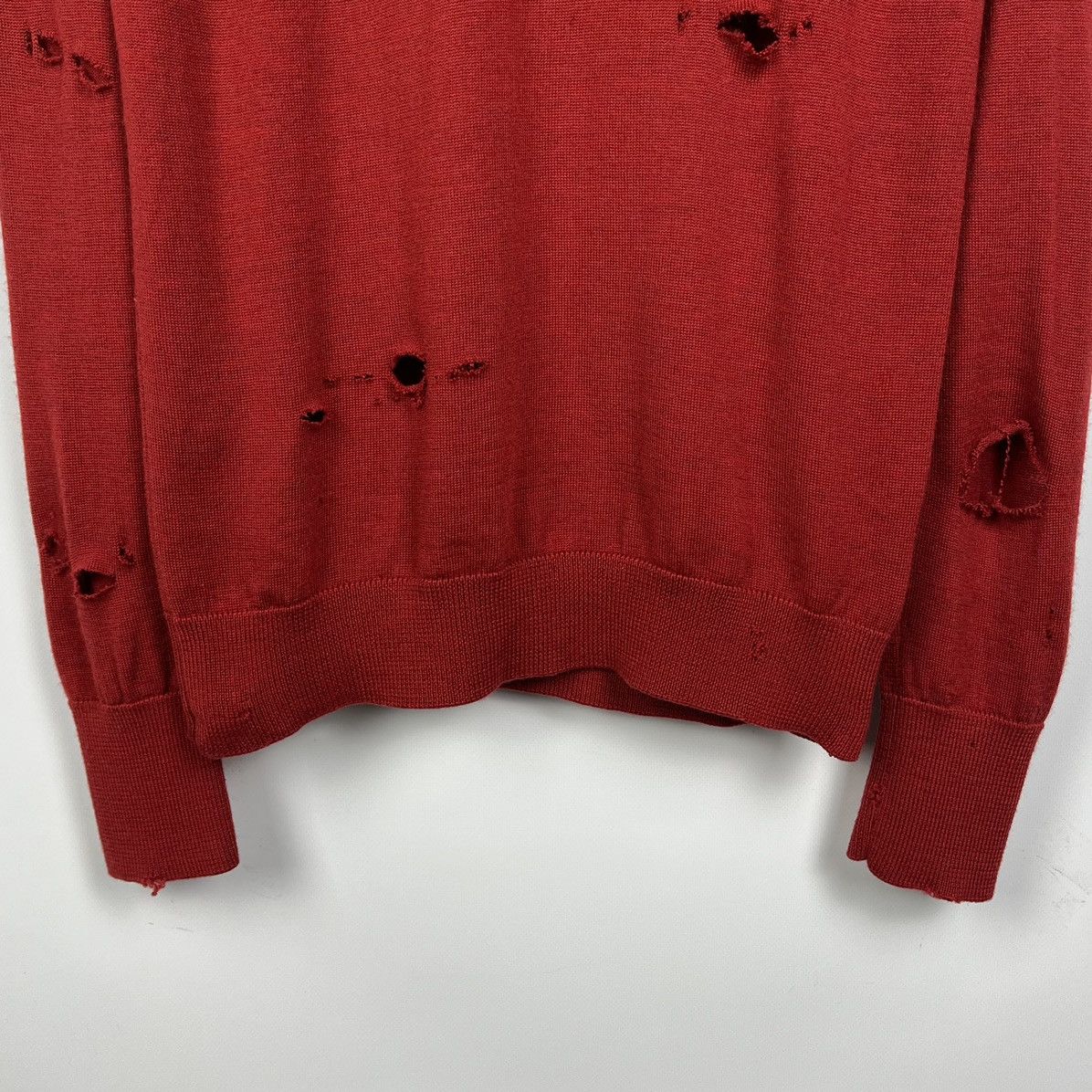 Vivienne Westwood Vivienne Westwood Red Label Distressed Wool Sweater Size L / US 10 / IT 46 - 3 Thumbnail